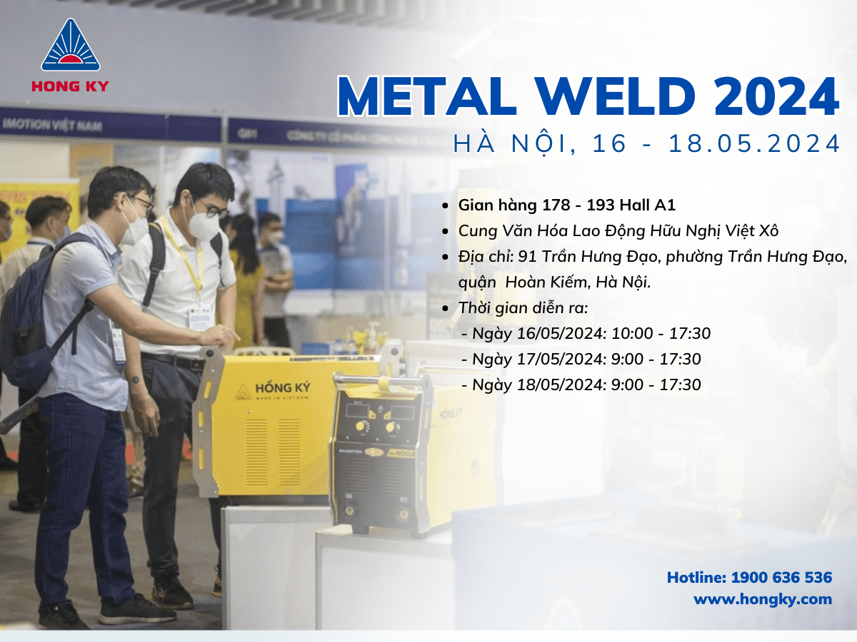 Hong Ky participates in metal weld 2024 exhibition in Hanoi.