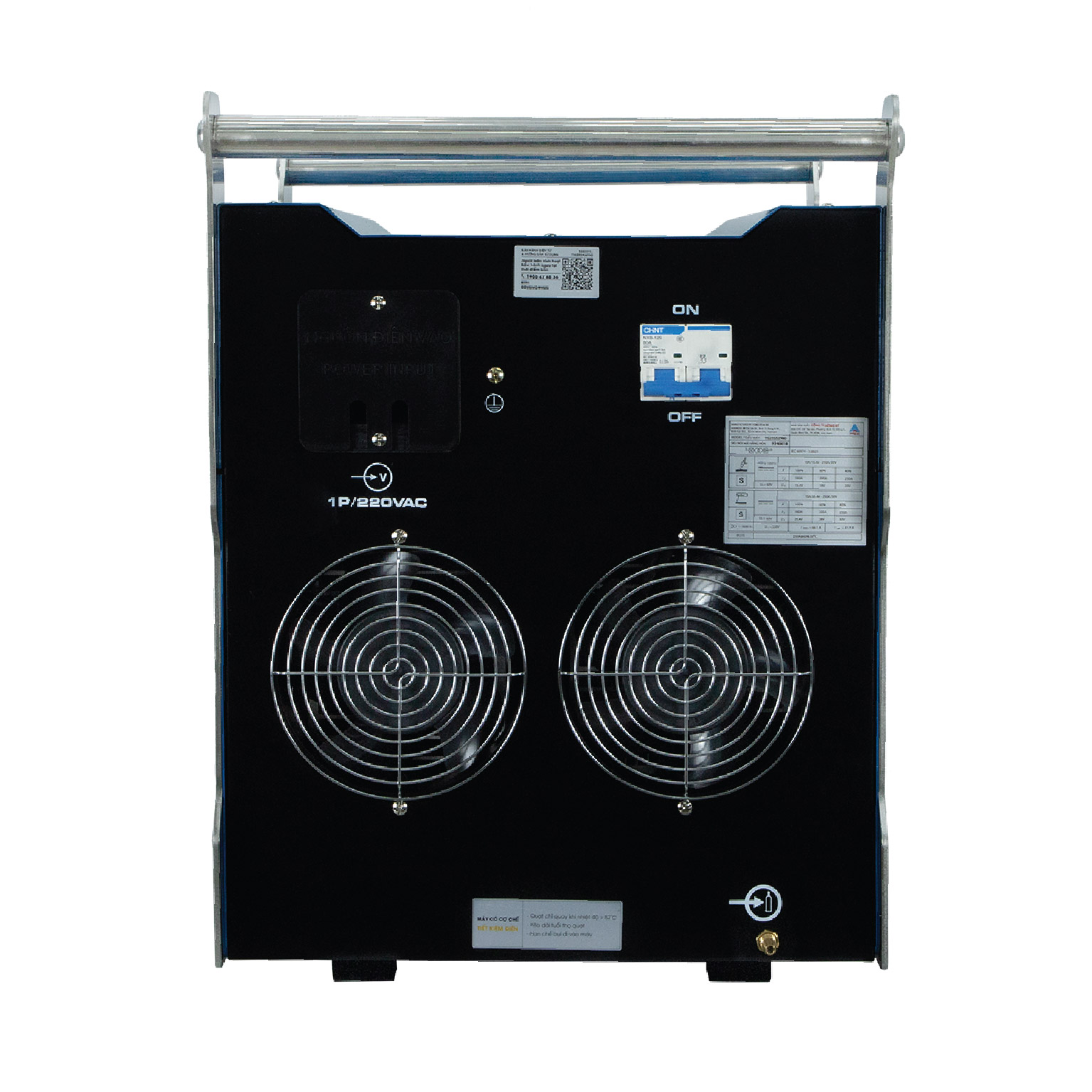 Máy hàn TIG250AXPRO Hồng Ký, công suất 250A, tính năng hàn xung AC và DC.