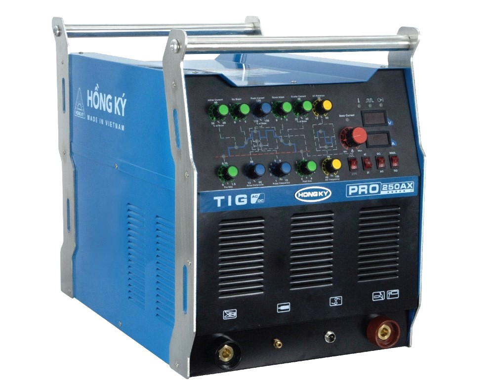 Máy hàn TIG250AXPRO Hồng Ký, hàn TIG và MMA, công suất 250A, phù hợp hàn nhôm