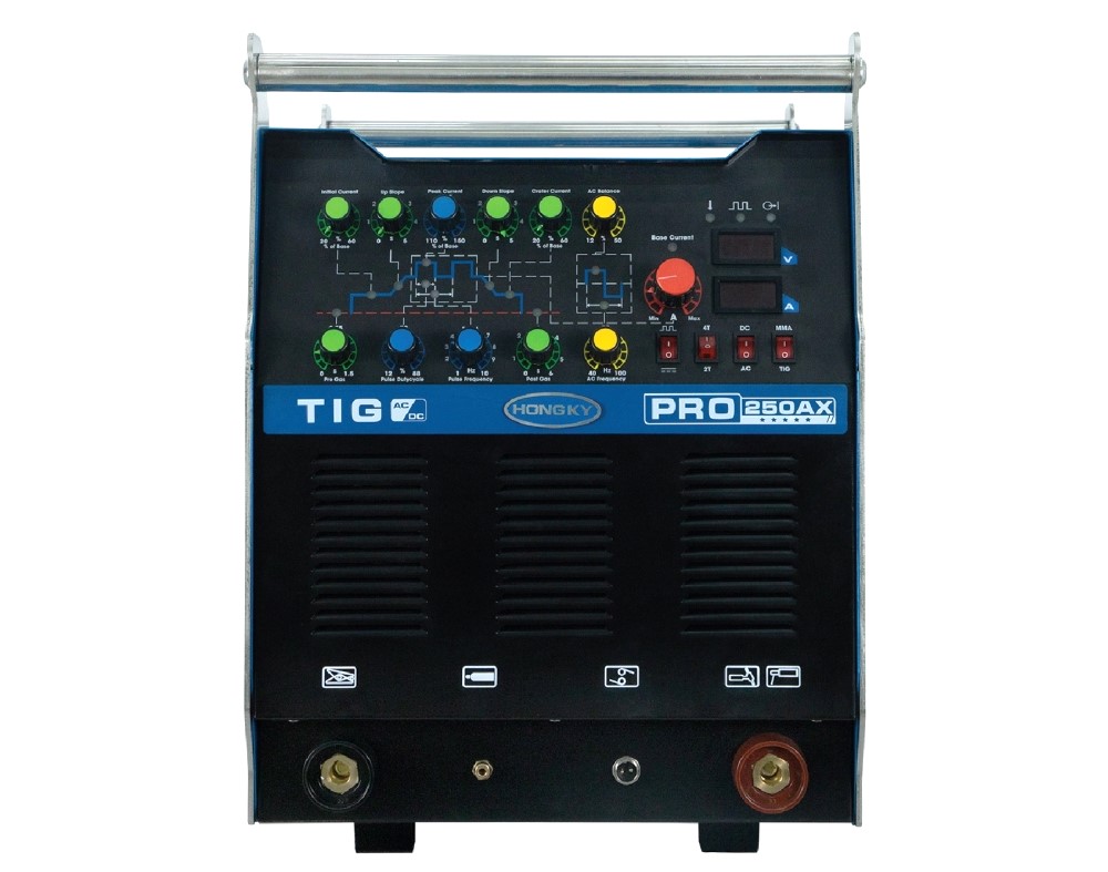 Máy hàn TIG250AXPRO Hồng Ký, hàn TIG và MMA, công suất 250A, phù hợp hàn nhôm