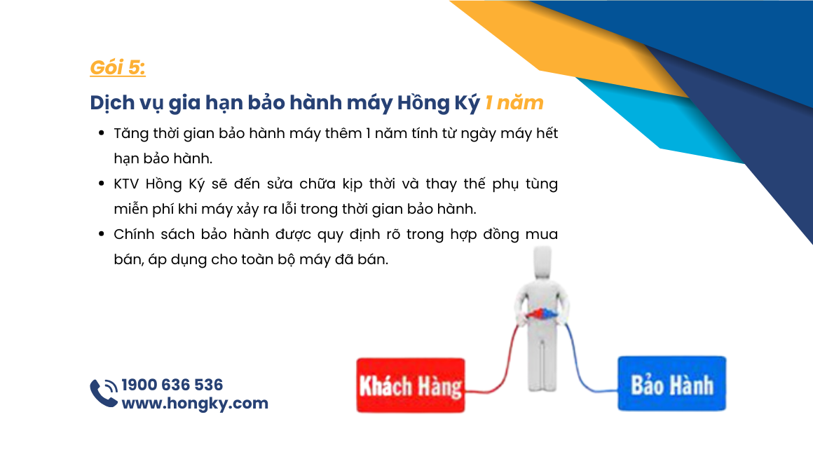05 – Dịch vụ gia hạn bảo hành máy Hồng Ký 1 năm
