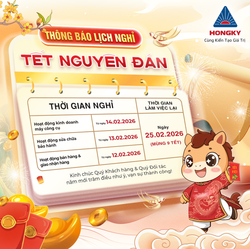 Hồng Ký thông báo lịch nghỉ Tết Nguyên đán Bính Ngọ 2026